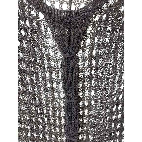 Anthropologie open work top by Yellow bird navy sz small - Picture 3 of 4